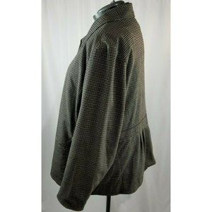 Lane Bryant Blazer Size 22 Square Pattern Multi-Color Jacket